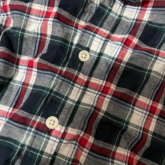 NWT OshKosh B'gosh Plaid long sleeve shirt - Red, Blue, White - Picture 5 of 6